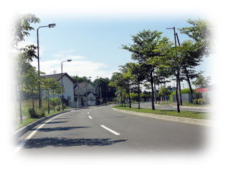 道路の写真(里塚緑ヶ丘）